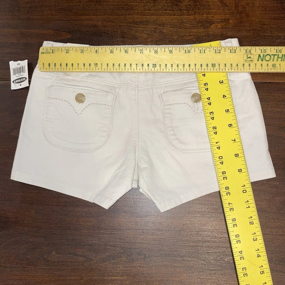 Old Navy Girls Stretch Front/Back Pockets Shorts Size 12 - NWT